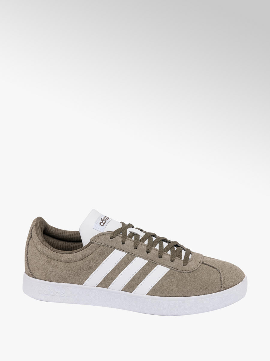 Adidas VL Court Men's Khaki Suede Lace up Trainers | Deichmann Sneaker VL Court 2.0 von adidas in weiß DEICHMANN